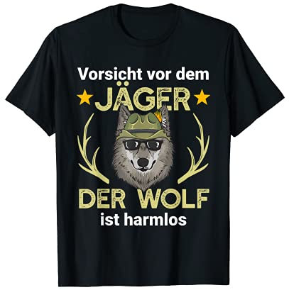 Wolf Jäger Jagd Wald T-Shirt