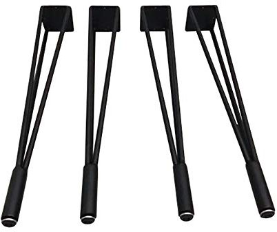 Pieds de Table en Fer forgé de Style Nordique Pieds de Support de Bureau Pieds de Support de Table à Manger Simples Support en Fer forgé 45cm / 72cm de Haut (4 pcs)