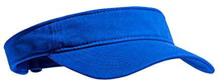 GEGEEN DOMOG Sun Visors Cap for Women Men Pub Golf Visor Summer Running Cotton Hat with Adjustable Strap Blue