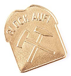 Bergbautradition.de Anstecker Broschennadel Glück Auf! Schlägel und Eisen
