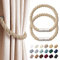 Pretty Jolly 2 Stück starke magnetische Vorhang-Raffhalter, moderner, einfacher Stil, Vorhanghalter, praktisch, dekoratives Gewebe, für dünne oder dicke Fenstervorhänge für Zuhause und Büro (Khaki)