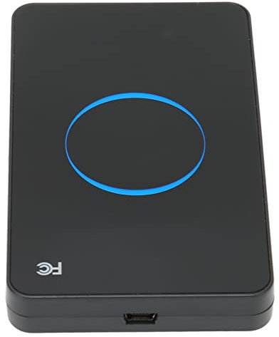 FOLOSAFENAR USB NFC Reader,ID Card Reader Beautiful Acrylic Shell Material with Buzzer Design,Plug And Play Badge Reader with LED Light,For Android Operating System