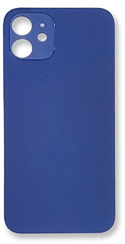 Rückschale Rahmen kompatibel mit iPhone 12 Back Cover Glas Schwarz Weiß Blau