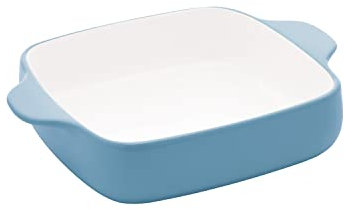 KitchenAid Baker carré en grès vitrifié, 2 litres, velours bleu