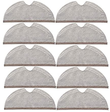 ARSMI 10 pcs Couverture complète Chiffon de Nettoyage S5 S50 S51 S55 S6 S6 MAXV S5 Max Aspirateur Compatible for Xiaomi Compatible for Roborock serpillière (Color : Light Green)