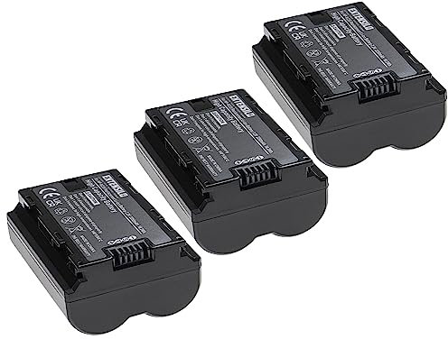 EXTENSILO 3X Batteries Compatible avec Fuji/Fujifilm GFX 50S II, GFX100S, X-H2S, X-T4, X-T5, X-S20 Appareil Photo (2250mAh, 7,2V, Li-ION)