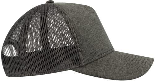 COOZO Unisex Rapper Jersey Mittleres Visier Trucker-Kappe - Dunkelgrau - Einheitsgröße