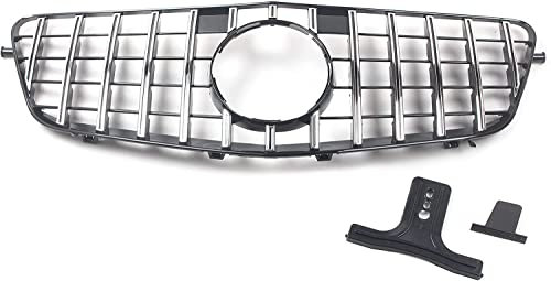 REXGEL Auto Front Kühlergrille für Mercedes Benz W212 E-Class 2009-2013, Auto Front Kühlergrille Frontstoßstange Radiator Kühlergrille Mittelnetz Grilles,B