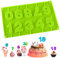 Cake Topper Zahlen Silikon 0-9,DIY, wiederverwendbar