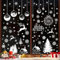 196 Fensterbilder Weihnachten Selbstklebend, Schneeflocken Fensterdeko Weihnachten Wiederverwendbar, PVC Weihnachtsfensterbilder für Winter Fenster Weihnachten Deko