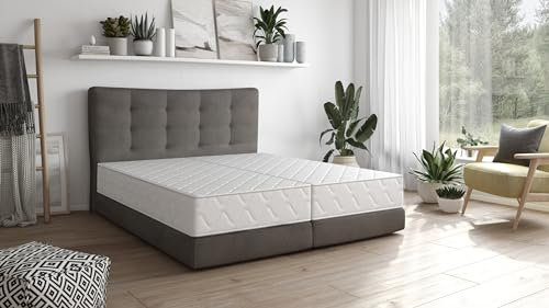 Badenia Trendline BT100 2-in-1 Duo XXL orthopädische 7-Zonen Komfortmatratze, 22 cm hoch, Härtegrad 2 und 3, 90 x 190, Öko-Tex zertifiziert, produziert nach deutschem Qualitätsstandard