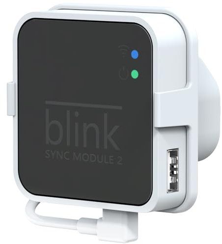 Outlet Mount for Blink Sync Module 2, Easy to Move Mount Bracket Holder for Blink Indoor Outdoor Home Security Camera with Short Cable(Not include Sync Module 2)
