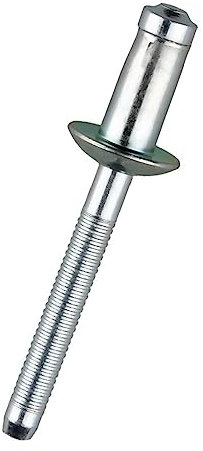 LoRier 30/50 Stück 6,4 mm 7,8 mm hochfeste Blindnieten aus Kohlenstoffstahl for strukturelle Verbindungselemente (Color : 6.4X16.5mm, Size : 30Pcs)