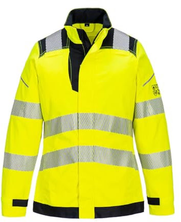 PORTWEST Veste de travail femme PW3 FR Hi-Vis Jaune/Noir M - Vêtements haute visibilité