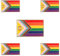 Broche Arc en Ciel Hillylolly 5 Pièce Broche Drapeau Arc en Ciel, Broche Coeur Émail, Pins Lgbt, Gay Pin, Broche Émail, pour Décorer les Chemises, les Costumes, les Écharpes (Fierté B)