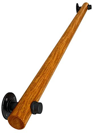 ASHILD Treppengeländer-Handlauf 1,5 Fuß-19,5 Fuß Holzhandlauf, rutschfeste Treppengeländer-Stützstange für den Korridor, für Kindergarten/Innen/Außen/Villa/Loft (Größe: 4,5 m (14,5 Fuß))