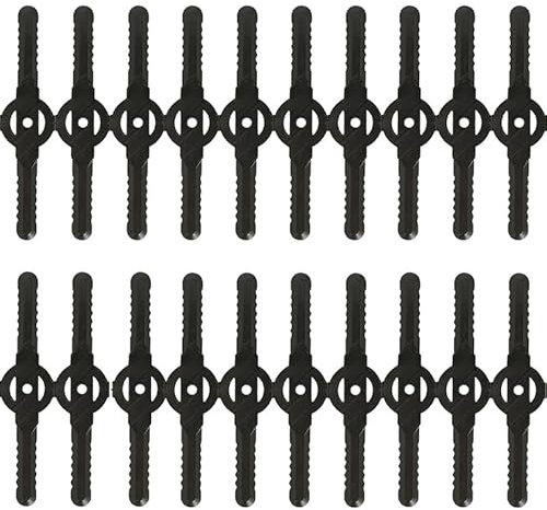 20 Stück Messer für Akku-Rasentrimmer, Rasentrimmer Ersatzmesser, Rasenmäher Klinge, Ersatzmesser-Set Rasentrimmer-Zubehör-