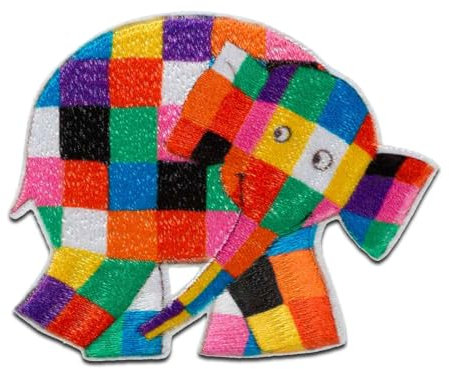 Mono-Quick 1805x Elmer Applikation, Bügelbild, Patch, Aufnäher Elefant (18052 - Elmer seitlich)