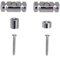 Guitar Roller String Trees Retainer With Mounting Screws Set For Electric Guitars Parts Silver/Black/Golden Guitar Guide