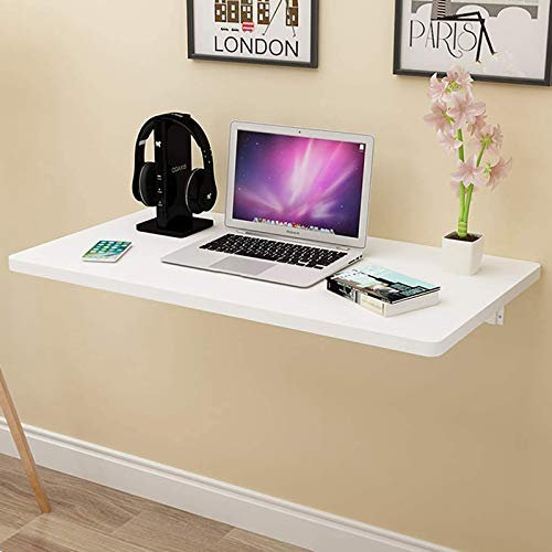 GXJBGYUSFT Wandmontierter Tisch Klappbarer Wandschreibtisch, an der Wand hängender Klapptisch, Faltbarer schwebender Schreibtisch, PC-Laptop-Tisch, platzsparend
