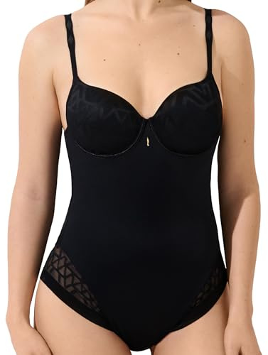 Lisca Body mit Bügel Opal | Shapingeffekt | halbtransparente Einsätze mit Muster | Träger am Rücken verstellbar | 75-100 B-E