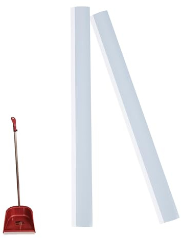 NICENEEDED 2Pcs Plastic Strip Replacement for Dustpan, 10.2 Clip-On Dustpan with Rubber Lip, Inlet Soft Pressing Strips Dustpans Edge Bar Garbage Shovel Closing Edges Straps