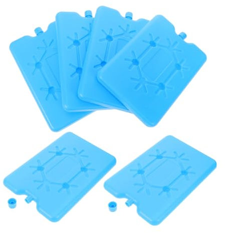 IMIKEYA 6pcs Packs Ice Blocks for Cooler Freezer Boxes for Coolers Freezer Blocks Cooler Supplies Ice Boxes for Cooler Ice Freeze Fan Cooler Backpack Ice Cooler Air Cooler Blue Plastic