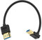 Maxhood 8K Short 90 Degree HDMI Cable 0.3M, Ultra Thin 90 Degree HDMI 2.1 Cable, Up Angle, 8K@60Hz & 48Gbps, Slim & Soft Silicone Cord Compatible for Roku TV/HDTV/PS5/Blu-ray