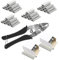 MINZHI Hog Ring Pliers, con 1200 clip, pinza per recinzioni, pinze ad anello per recinzioni, pinze ad anello per recinzioni, pinze per salsicce, pinze per anelli elastici, pinze di fissaggio per cavi,
