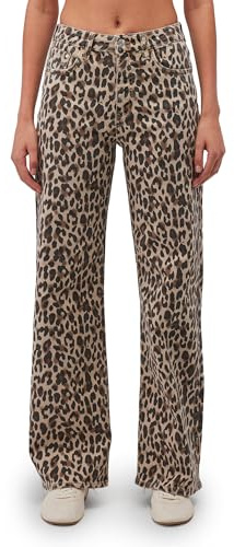Mavi Damen Malibu Jeans, Leopard Denim, 28/30