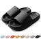 HEOAARG Ciabatte Uomo Donna Casa Comode Slide Pantofole a Nuvola Antiscivolo Ciabatte Piscina Morbide Ciabatte Aperte Estive Leggero Ciabatte Doccia Spiaggia Interno Esterno，Nero,40-41 EU
