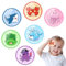 Comfytemp Kühlpads für Kinder mit Ungiftig Gel(6 Stück), 8x8cm Niedliches Meeres-Tiere Kleine Kühlpack Kalt Warm Kompresse Kühlakku für Fieber, Kopfschmerzen, Schwellen, Insektenstiche, Stillen
