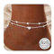 YADOCA Fußkettchen für Damen, 925 Sterling Silber Damen Fußkettchen Verstellbare mehrlagige wasserdichte Silber Fussketten für Frauen Mädchen