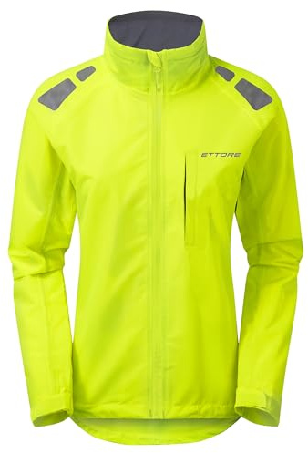 Ettore Veste Cycliste Femme Imperméable Respirante Haute Visibilité – Night Eagle Evo – Jaune