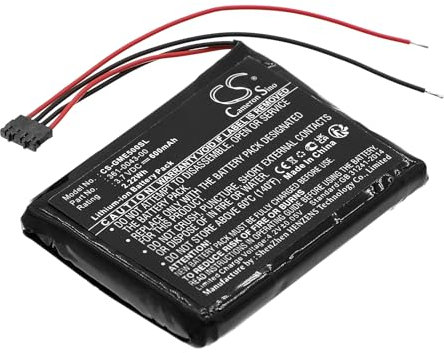 AQQXING Wiederaufladbarer Akku für 010-01626-02, 4RL58983, Edge 200, Edge 205, Edge 500, Edge 520, Edge 820, Edge Explore 820 (600 mAh) 361-00043-00, 361-00043-01 , 361 - 0043-00, 361-0043-01
