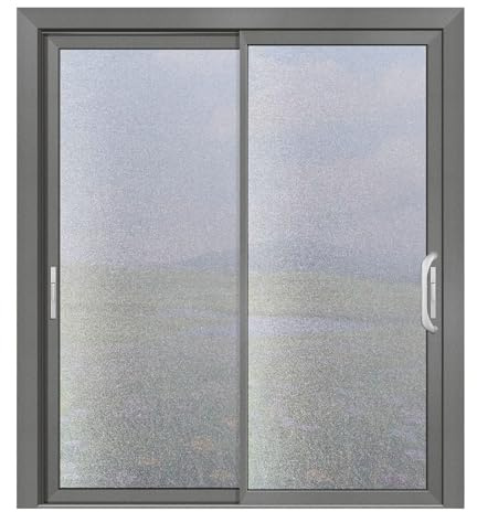 Milchglasfolie Fenster 100 x 100 cm Uv-Schutz Folie Sichtschutz Hitze Fensterfolie Selbsthaftend Blickdicht Fensterfolie Milchglas für Büro Und Haus, Rein matt