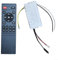 ZAMETTER Kit de control remoto para ventilador de techo, accesorios de luz LED, ventilador de techo, accesorios de control remoto, accesorios de controlador para controles de frecuencia variable (con