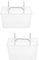 GALPADA 2 Pièces Conteneur de Rangement pour Panneau Perforé Boîte de Rangement Transparente avec Support pour Accessoires et Crochets pour Bricolage et Organisation Outils