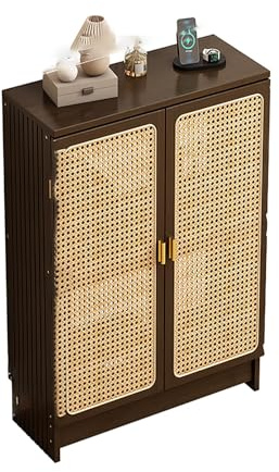 LUOWEIYA Router Bit Storage Box, Multimedia Concealment Cabinet, 2 Door Accent Cabinet, Projector Stand, Router Modem Cover for Home Office(70cm)