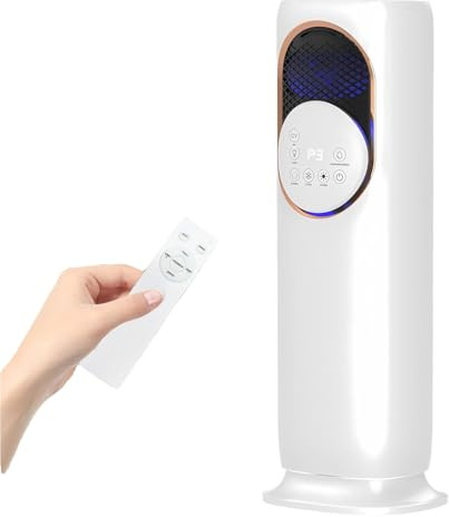 Ventilatore a Torre per Grandi Ambienti 4 in 1 Con Riscaldatore Ceramico, Umidificatore 4L, Raffrescatore D’aria, Oscillazione 180°, Telecomando Incluso