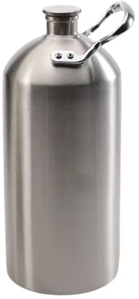 MotiveTech Barril de Cerveza de Acero Inoxidable 304, Mini Kegerator Portátil con Funciones de Enfriamiento Eficientes para Elaboración Casera de Cerveza, tal como se describe, 3.6l