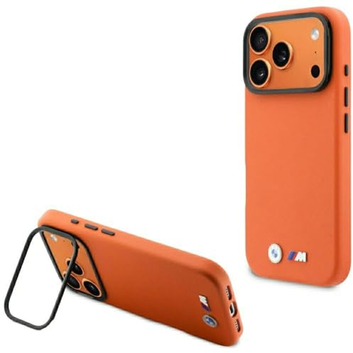 CG MOBILE BMW M Metall-Logo kompatibel mit MagSafe Hülle für iPhone 17 Pro (Orange)