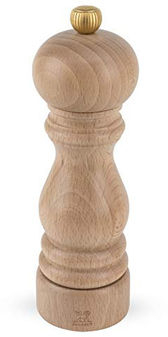 Dekomiro Peugeot 0870418 Paris Pfeffermühle Natur 18 cm Geschenkset mit 20 gr. Tellicherry-Chili-Pfeffer