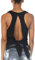 icyzone Damen Rückenfrei Yoga Tank Tops Ärmellos Sport Fitness Shirts (S, Black)