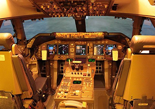 Poster Cockpit Flugzeug Avion Boeing 747 Flugzeug
