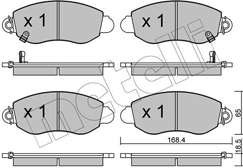metelligroup 22-0320-0 - Made in Italy - Bremsbeläge