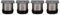 Pieds de Meubles Réglables en Acier Inoxydable Ronde Pieds de table Titulaire Stand Pieds pour Table 60 * 60MM Lot de 4