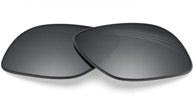 BlazerBuck Verres de rechange polarisés anti-sel pour lunettes de soleil Oakley Fuel Cell OO9096, Argent chromé - Polarisé, 0