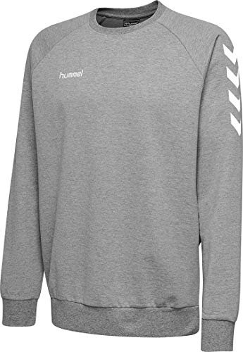 Hummel Herren Hmlgo Cotton Sweatshirt, Grey Melange, M