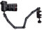 Infuu Holders Kamera-Tisch-Halterung Klemme Zwinge 60cm Camcorder Fotostativ CCTV Metall Kugelkopf neigbar drehbar 041-T stabil bis 2kg (62cm)